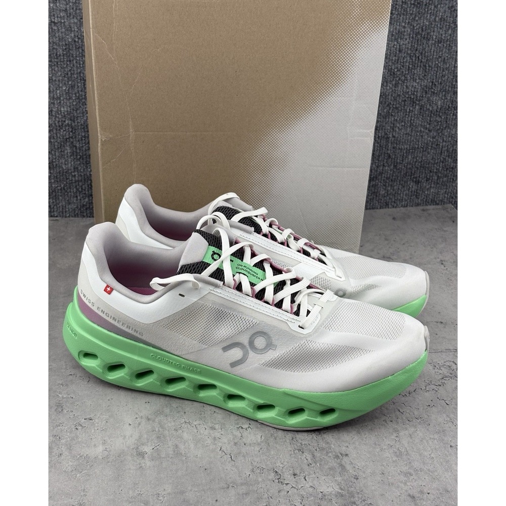 On Cloudsurfer Next Mens Size 11 Wolf Honneydew Running Shoes Sz 11 Only 2 Miles